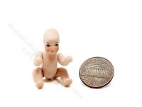 (image for) Miniature Porcelain Baby Doll for Dollhouses