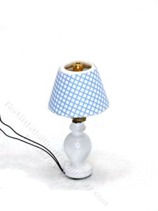 (image for) Miniature White Table Lamp for Dollhouses