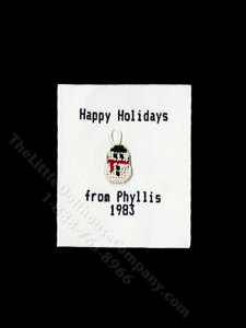 (image for) Miniature Handmade Crosstitched Snowman Ornamet for Dollhouses