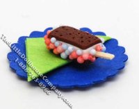 (image for) Dollhouse Scale Model 4th of July Ice Cream Sandwich