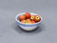 (image for) Handmade Miniature Bowl of Apples for Dollhouses
