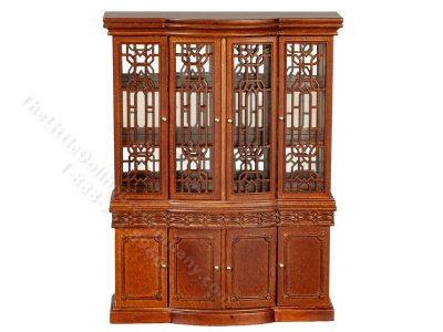 (image for) Miniature Walnut Display Cabinet