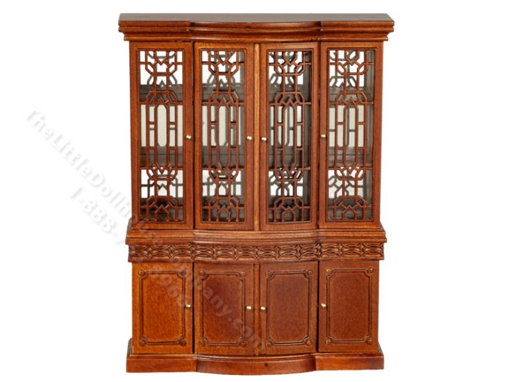 (image for) Miniature Walnut Display Cabinet