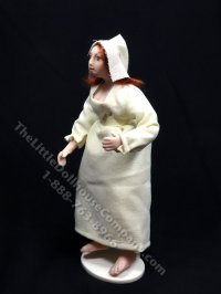 (image for) Miniature Handcrafted Vintage Medieval Pyjama Woman by Detta's Darling Dolls