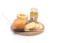 (image for) Miniature Breakfast Tray with Bread, Toast, and Honey