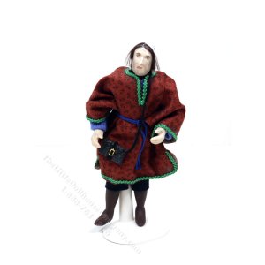 (image for) Miniature Handcrafted Vintage Medieval Merchant Doll