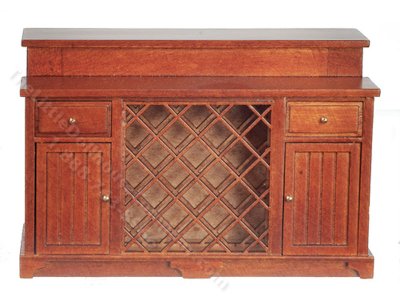 (image for) Miniature Farmhouse Kitchen Island for Dollhouses