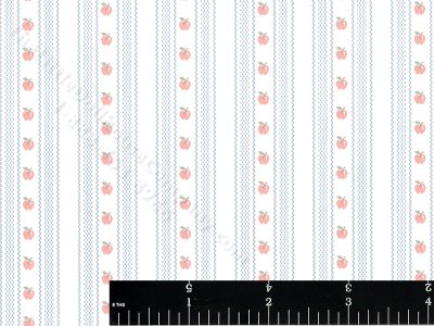 (image for) Apple Stripe Miniature Wallpaper for Dollhouses