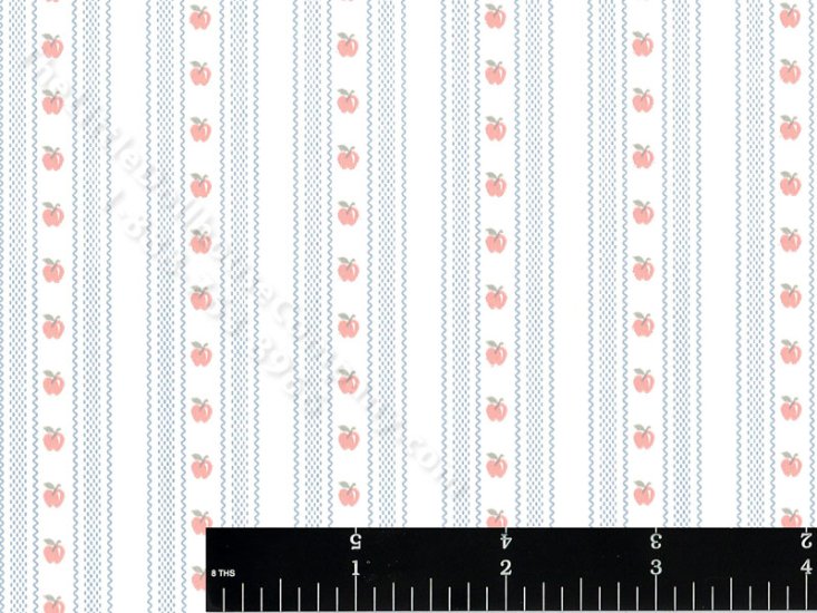 (image for) Apple Stripe Miniature Wallpaper for Dollhouses
