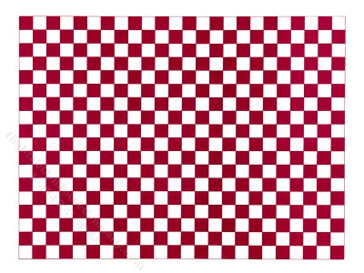 (image for) Miniature Red and White Check Floor for Dollhouses