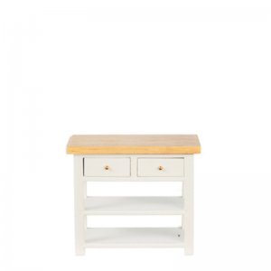 (image for) Miniature White-Oak Kitchen Table w/Drawers