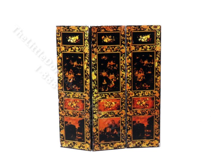 (image for) Miniature Folding Dressing Screen for Dollhouses