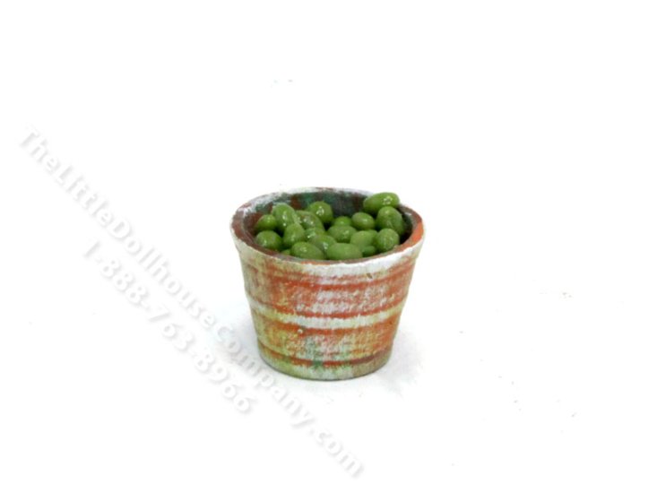(image for) Miniature Basket of Olives for Dollhouses