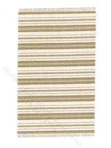 (image for) Miniature Cream Striped Rug for Dollhouses - Small
