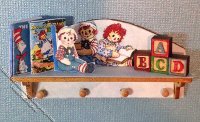 (image for) Miniature Ann and Andy Peg Shelf Kit for Dollhouses