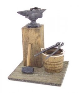 (image for) Miniature Blacksmith Set for Dollhouses