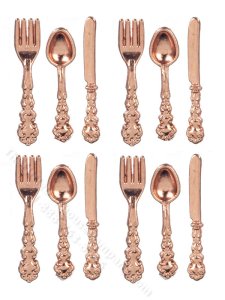 (image for) 12 Piece Copper Flatware Cutlery Set