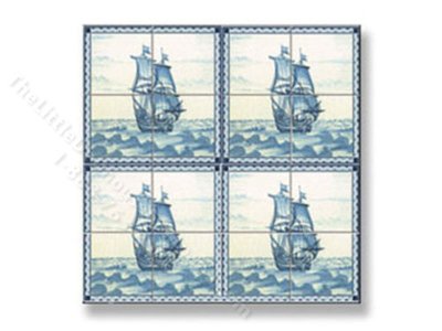 (image for) Dollhouse Scale Model Picture Mosaic Tile