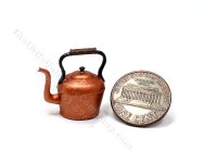 (image for) Miniature Kettle for Dollhouses - Copper