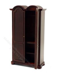 (image for) Miniature Mahogany Wardrobe with Double Rounded Top