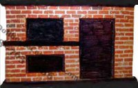 (image for) Pickwick - Used Red Brick Dollhouse Fireplace
