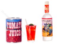 (image for) Miniature Bloody Mary Set for Dollhouses