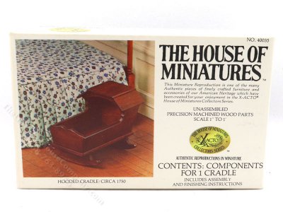 (image for) Miniature Unfinished Wooden Cradle Kit