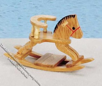(image for) Miniature Rocking Horse for Dollhouses