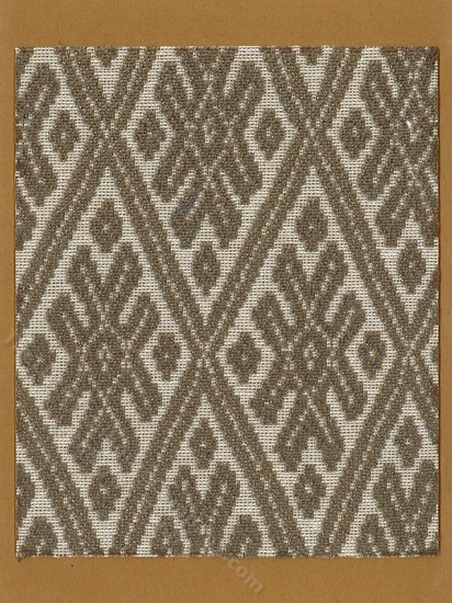 (image for) Miniature Woven Diamond Pattern Rug for Dollhouses - Small