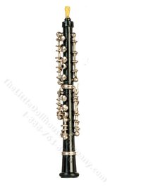 (image for) Miniature Black Oboe for Dollhouses