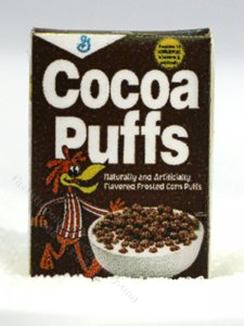 (image for) Miniature Cocoa Puffs Cereal Box