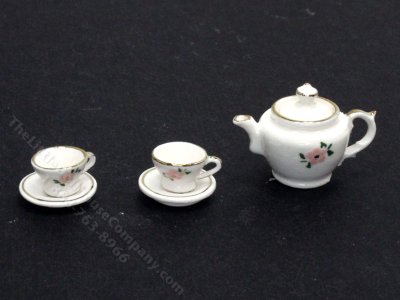 (image for) Miniature Tea Set with by Sam Dunlap for Dollhouses