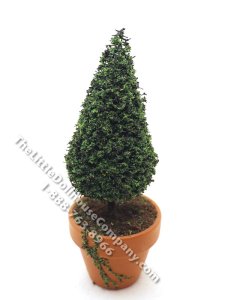 (image for) Miniature 5" Topiary in Mossy Terracotta Pot for Dollhouses