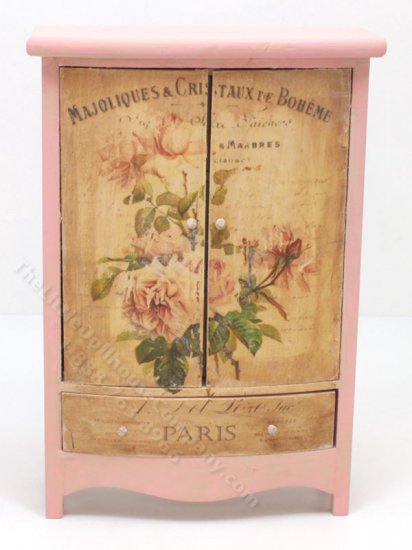 (image for) Miniature Vintage Pink Parisian Wardrobe
