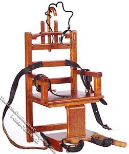 (image for) Miniature "Old Sparky" Electric Chair for Dollhouses