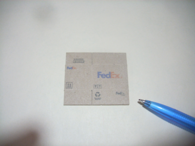(image for) Miniature Fedex packing box, Brown