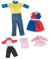 (image for) Miniature Autumn Clothing for Dollhouses