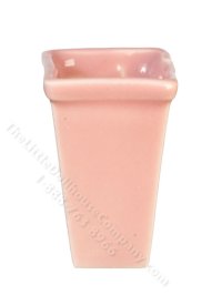 (image for) Miniature Tall Pink Ceramic Pot for Dollhouses