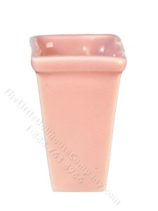 (image for) Miniature Tall Pink Ceramic Pot for Dollhouses