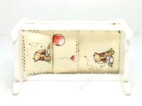 (image for) Miniature White Bunk Bed w Winnie The Pooh Bear Bedding