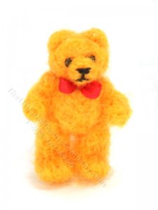 (image for) Miniature Small Yellow Mohair Teddy Bear by Erna Meyer