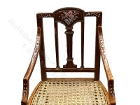 (image for) Miniature Walnut Ladies Regency Desk & Chair Set for Dollhouses