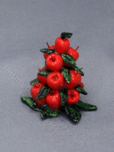 (image for) Miniature Stack of Apples for Dollhouses