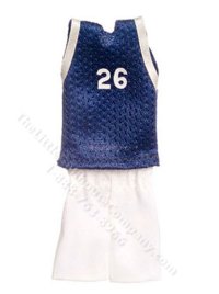 (image for) Miniature Navy Basketball Outfit for Dollhouses
