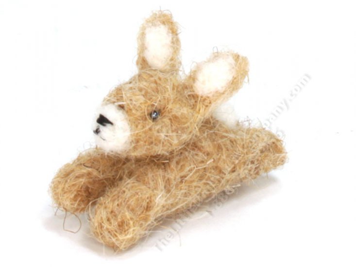 (image for) Miniature Beige Mohair Rabbit by Erna Meyer