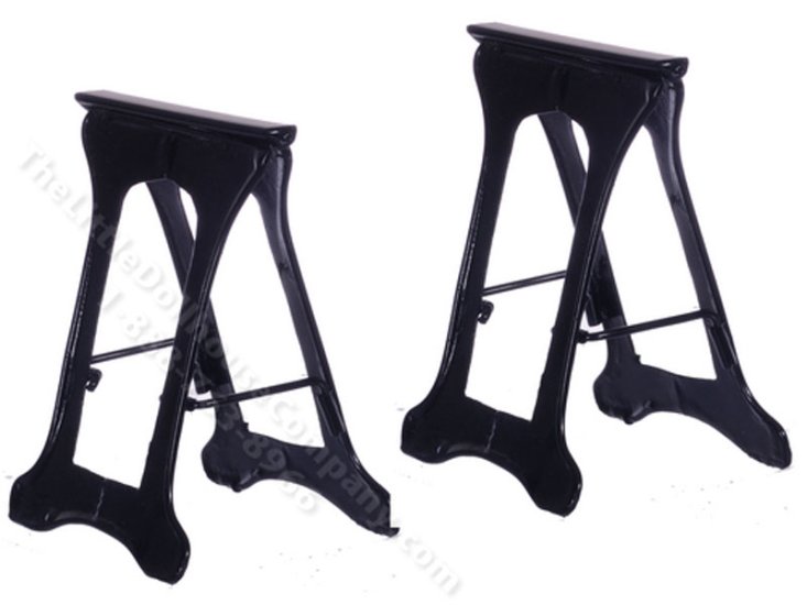 (image for) Miniature Pair of Saw Horses for Dollhouses