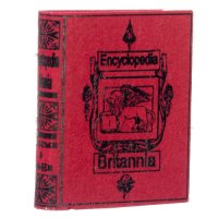 (image for) Miniature Reproduction Set of Encyclopedias for Dollhouses