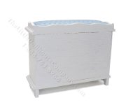 (image for) Miniature Changing Table/Chest w/ Blue Pad for Dollhouses