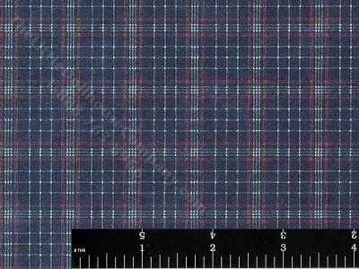(image for) Blue Plaid Pattern Miniature Wallpaper for Dollhouses