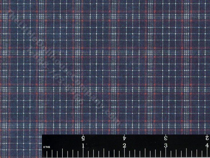 (image for) Blue Plaid Pattern Miniature Wallpaper for Dollhouses